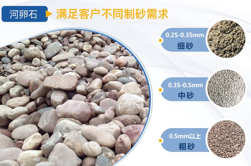 河卵石制砂不同规格